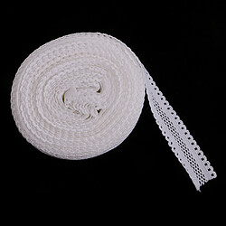 5 verges 18mm stretch ruban de garniture de dentelle élastique bricolage couture artisanat blanc