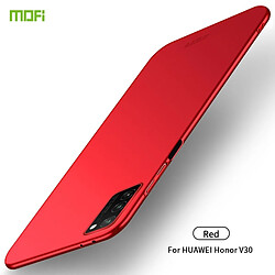 Wewoo Coque Pour Huawei Honor V30 Frosted PC rigide ultra-mince rouge