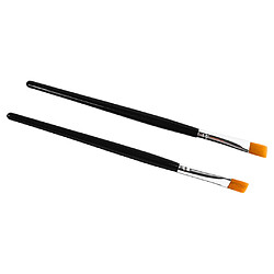 Avis 2X Pro Pointe De Peinture Nylon Huile De Cheveux Pinceau Pour Artistes Peintre Débutant No.4