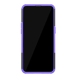 Avis Wewoo Coque Pour OPPO Realme 3 Pro Texture de pneu TPU antichoc + PC Housse de protection avec support Violet