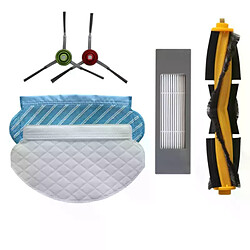 Kit de nettoyage en tissu pour aspirateur Ecovacs Deebot OZMO 950, brosse latérale à rouleau, filtre, pièces et éponges