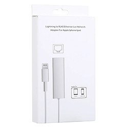 Acheter Wewoo Câble adaptateur réseau LAN Ethernet 1 m Lightning 8 broches vers RJ45, pour iPhone X, 8 Plus & 7 Plus, 8 & 7, 6 Plus & 6 s Plus, 6 & 6 s, iPad