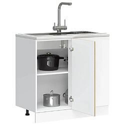 vidaXL Meuble bas du lavabo chêne sonoma bois d'ingénierie