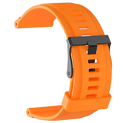 Wewoo Bracelet pour montre connectée Dragonne de remplacement en silicone SUUNTO Traverse Orange