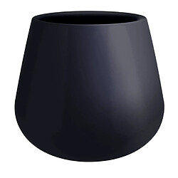 ELHO Pot de fleur goutte en polyéthylène Pure - Noir - 45cm