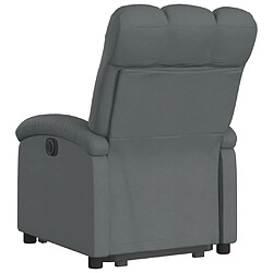 Acheter Maison Chic Fauteuil Relax pour salon, Fauteuil inclinable électrique gris foncé tissu -GKD52574