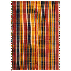 Vidal Tapis de laine 220x150 jaune Jajim