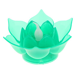 L'eau flottante de lampe de lotus de LED souhaitant la bougie artificielle allume le vert pas cher