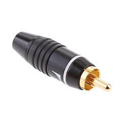 Avis 2x Connecteur RCA Câble Audio Mâle Plaqué Or