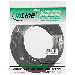 Alpexe Câble FireWire, InLine®, IEEE1394 6 broches mâle/mâle 10m