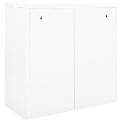 Avis vidaXL Armoire à portes coulissantes Blanc 90x40x90 cm Acier