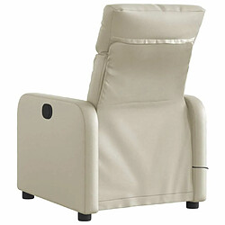 Acheter Maison Chic Fauteuil Relax pour salon, Fauteuil de massage inclinable électrique crème similicuir -GKD11405