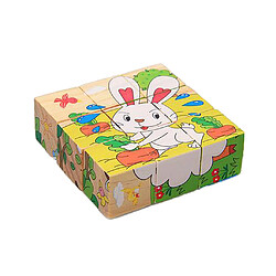 9X Bois 1,34 '' Cartoon Bloc De Construction Puzzles Tout-petits Jouets Légumes