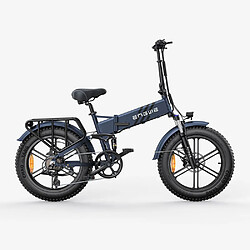 Vélo Électrique Pliant Engwe Engine Pro 2.0 - Pneus 20 Pouces 750W Moteur 52V16Ah Batterie Autonomie 110KM - Bleu