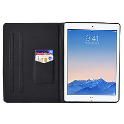 Etui en PU fermoir magnétique avec support et porte-cartes pour votre iPad Air (2013)/Air 2/9.7-pouces (2017)/(2018) - Arc-en-ciel