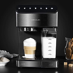 Cecotec Machine à café expresso semi-automatique de 1,4l programmable 1350w gris noir