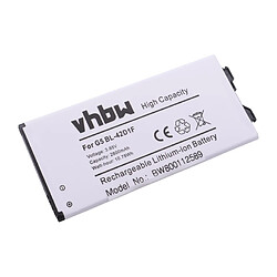 vhbw Li-Ion Batterie 2500mAh (3.85V) pour téléphone portable Smartphone LG H820, H830, H840, H848 Dual SIM, H850, H860 comme BL-42D1F, EAC63238801.