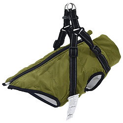 vidaXL Manteau pour chiens avec harnais imperméable réfléchissant L