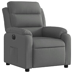 Avis Maison Chic Fauteuil Relax pour salon, Fauteuil inclinable électrique Gris foncé Tissu -GKD29133