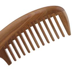 Avis Portable Peigne à Cheveux en Bois Santal Antistatique Massage Brosse à Cheveux à Dents Larges pour Hommes et Femmes