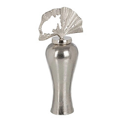 BigBuy Home Vase 14 x 14 x 43 cm Métal Argent