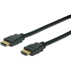 DIGITUS Cable HDMI male/male - Fiche OR 5m noir