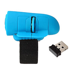 Souris de poche optique sans fil USB 2.4G pour PC portable bleu