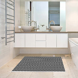 Alter Tapis de salle de bain, 100% Made in Italy, Tapis antitache avec impression numérique, Tapis antidérapant et lavable, Optique - Modèle Aday, 120x70 cm