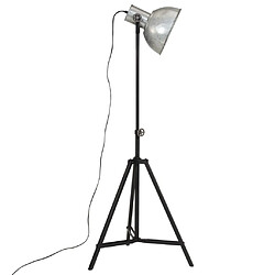 Avis vidaXL Lampadaire 25 W argent vintage 61x61x90/150 cm E27