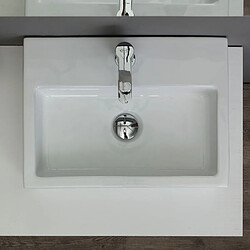 Kiamami Valentina MEUBLE MODULABLE DE SALLE DE BAINS VALENTINA LAVABO CARRÉ 120 CM