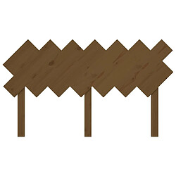 Acheter Maison Chic Tête de lit scandinave,Meuble de chambre Marron miel 141x3x80,5 cm Bois massif de pin -MN89723