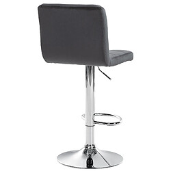 Avis Decoshop26 Lot de 2 tabourets de bar en velours noir avec coutures décoratives pied en trompette métal chromé 10_0004393