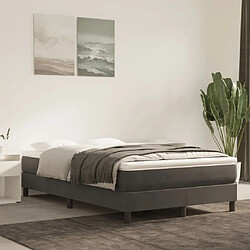 Maison Chic Matelas de lit à ressorts ensachés, Matelas doux Gris foncé 120x200x20 cm -GKD98527