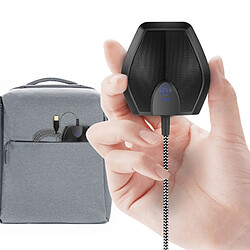 Wewoo Réunion USB Microphone de bureau d'ordinateur à condensateur omnidirectionnel, compatible avec PC / Mac pour la diffusion en direct, Show, KTV, etc. noir