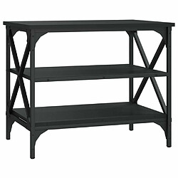 Maison Chic Meuble TV scandinave - Banc TV pour salon Noir 60x40x50 cm Bois d'ingénierie -MN38325