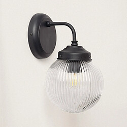 Acheter Ledkia Lampe Murale Extérieure Verre Soma Noir