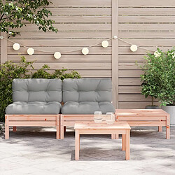 Avis Maison Chic Canapé 2 places de jardin avec coussins et repose-pied | Canapé Sofa d'extérieur | Fauteuil terrasse -MN21710