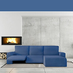 Avis Housse pour chaise longue accoudoir court droit Eysa JAZ Bleu 120 x 120 x 360 cm