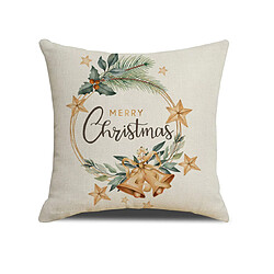 P53 4PCS 45 * 45cm Guirlande de Noël Modèle de linge oreiller taie d'oreiller d'imprimerie oreiller coussin coussin couverture maison ameublement décoration