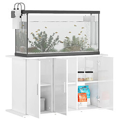 Avis vidaXL Support d'aquarium blanc brillant 101x41x58cm bois d'ingénierie