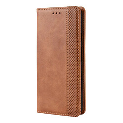 Avis Wewoo Housse Coque Étui en cuir à boucle magnétique avec rétro pour Crazy Horse Texture horizontale Google Pixel 3a XLavec support et logements cartes et cadre photo Marron