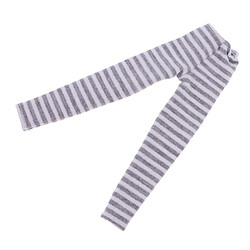 Acheter leggings à rayures longues chaussettes pantalons habiller pour 12 pouces blythe poupée bjd gris