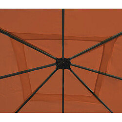 Avis Mendler Toit de remplacement pour toit pergola pavillon Cadiz 4x4m ~ terracotta brun