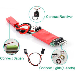 Avis Panneau De Commutation Contrôlé Par Lumière LED Du Récepteur RC Pour Modèle De Camion Grimpant RC Type E