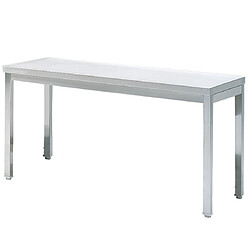 VIRTUS GROUP Table Inox de Travail sans Étagère sans Dosseret 1700 x 700 mm - Virtus