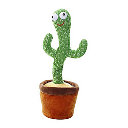 Électronique Danse Cactus En Peluche Jouets Serré Danse Poupée avec le Chant et la Danse Éducation Précoce pour les Enfants, vert Cactus Jouet pour