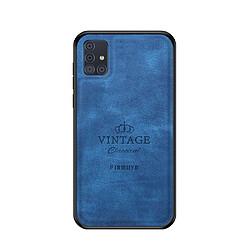 Coque en TPU + PU hybride bleu pour votre Samsung Galaxy A51