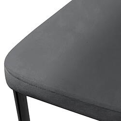 ML-Design Lot de 8 chaises de salle à manger en velours doux gris avec dossier ergonomique pas cher