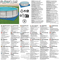 Acheter Bestway Tapis de sol pour piscine Flowclear 488x488 cm