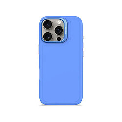 Decoded Coque pour iPhone 16 Pro Gamme Stacks MagSafe en Silicone Antimicrobienne Bleu